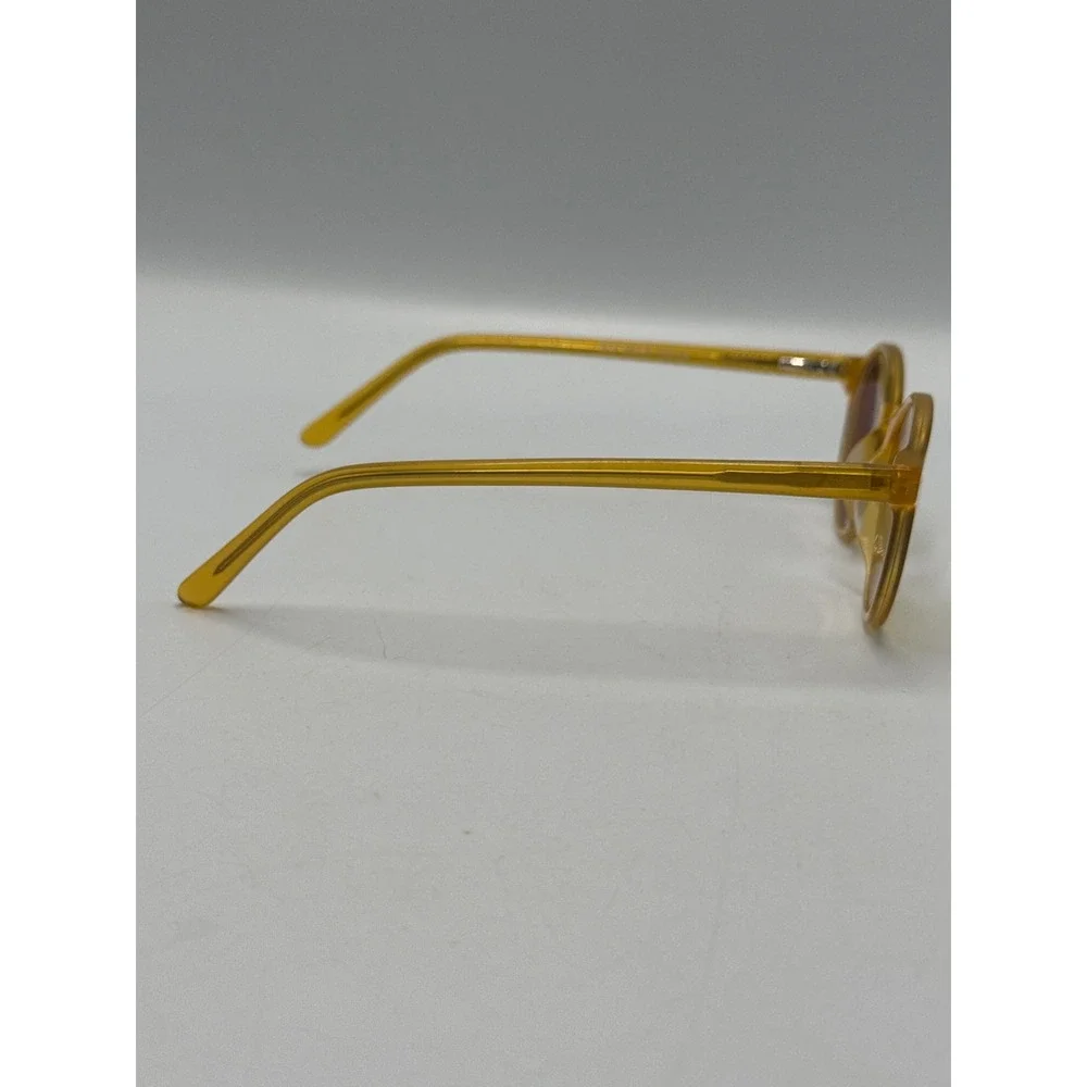 YESLOOK Jardi Round Translucent Amber Yellow Eyeglasses Frames 45-21-135 C6
